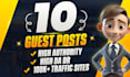 publish guest post dofollow backlinks on high traffic sites