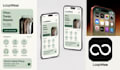 design a modern mobile app UI interface