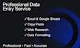 do accurate data entry, web research and copy paste
