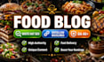 create food niche guest post backlinks from food sites to rank your food blog