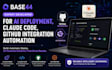 base44 developer for ai deployment, claude code, github integration automation