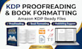 proofread, format, and prepare your book for amazon KDP