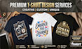 premium typography tshirt and trendy design