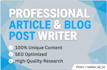 write high quality SEO blog posts and articles