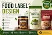 do food label design, pouch label, product label
