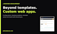 build a custom web app or bespoke feature for your website