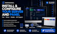 install and configure your server and panel