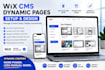 setup wix cms dynamic pages, wix cms collection and dynamic page design