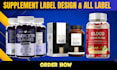 do label design, supplement label design, bottle label design, product label