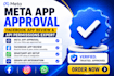 fix meta app approval, facebook app review and whatsapp API setup