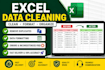 do excel data cleaning, formatting, and remove duplicates