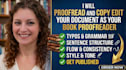 proofread and edit your ebook, or document with precision