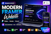 design modern framer website, framer landing page, figma to framer