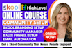do skool community setup skool online course community  engagement manager