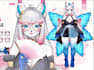 design live 2d vtuber character, live 2d vtuber model, stream overlay background