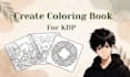 design custom coloring book pages for amazon kdp and etsy