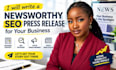 write a newsworthy SEO press release for your business