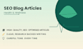 write SEO blog posts and articles on health and wellness