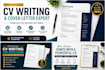 write an ats friendly CV resume and cover letter