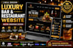 wordpress luxury bar website, restaurants, food cart website, food truck store
