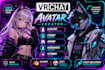 create 3d character models, vrchat avatar, vtuber character and vroid