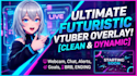 design a vtuber twitch background and vtuber streaming overlay