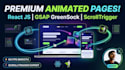 build an impressive gsap animation react landing page