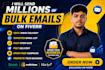 send 100,000 bulk email blast, email campaign and email marketing