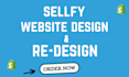 sellfy website design and redesign