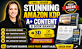 design stunning amazon KDP a plus content and book banner