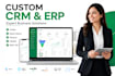 develop a custom CRM erp web and mobile application