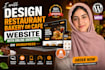 design restaurant bakery or cafe website with online ordering on wordpress
