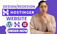 do hostinger website, hostinger wordpress and landing page