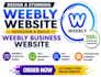 design a stunning weebly website redesign and build weebly business website