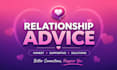 listen and offer caring relationship advice