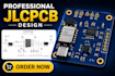 design jlcpcb ready pcb with lcsc components and assembly files