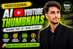 design eye catching ai youtube thumbnails