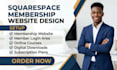 build squarespace membership website squarespace subscription and course website