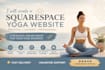 build squarespace website design for yoga pilates and wellness