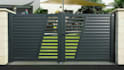 design 3d gate, fence, boundary wall with realistic exterior render