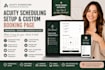 setup acuity scheduling, squarespace scheduling and booking page