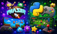 create interactive HTML5 mini games app using phaser, python pygame