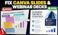 design your educational powerpoint and canva webinar presentation
