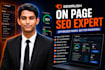 do on page SEO optimization for wordpress wix shopify website