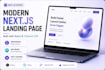 build a modern nextjs landing page with vercel deployment