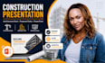 design construction presentation, architecture deck, powerpoint proposal slides