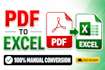 convert PDF to excel manually with accurate formatting