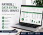 provide payroll processing and excel data entry services