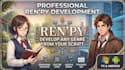 develop a professional visual novel game in renpy