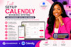 setup calendly booking system and integrate with your website